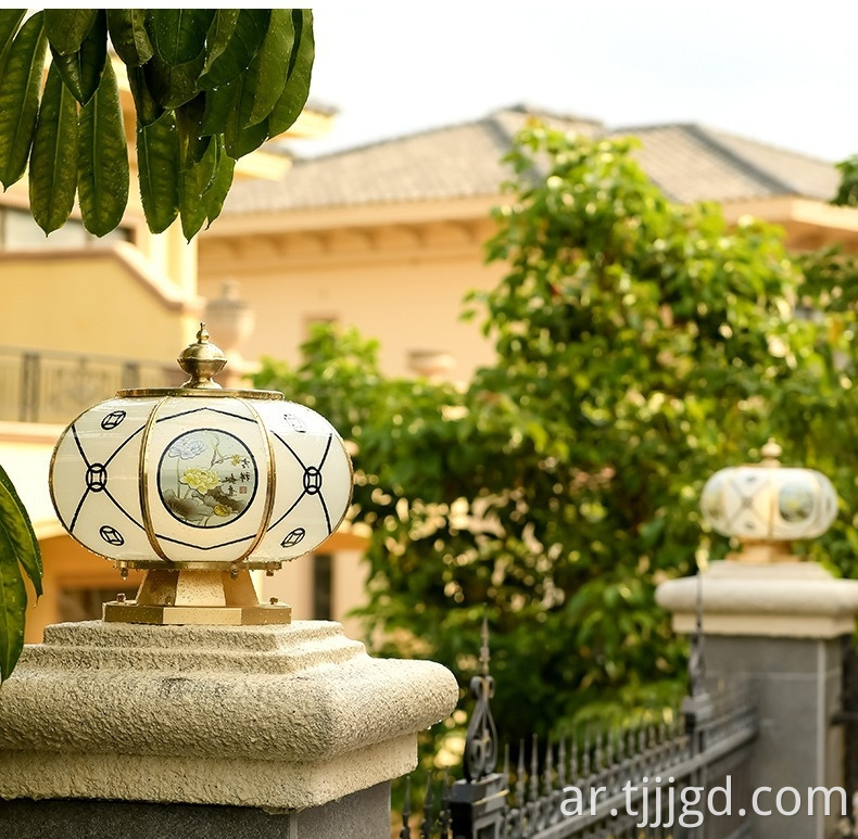 Solar Pillar Lights Outdoor